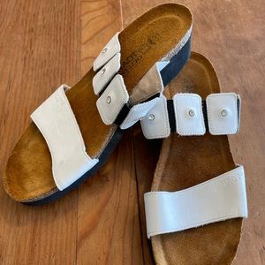 Naot like new Euc white sandals